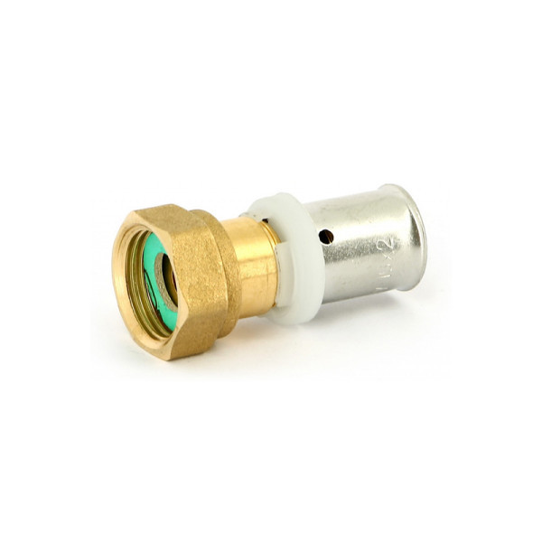 Пресс муфта 16x3/4 с гайкой Uni-Fitt