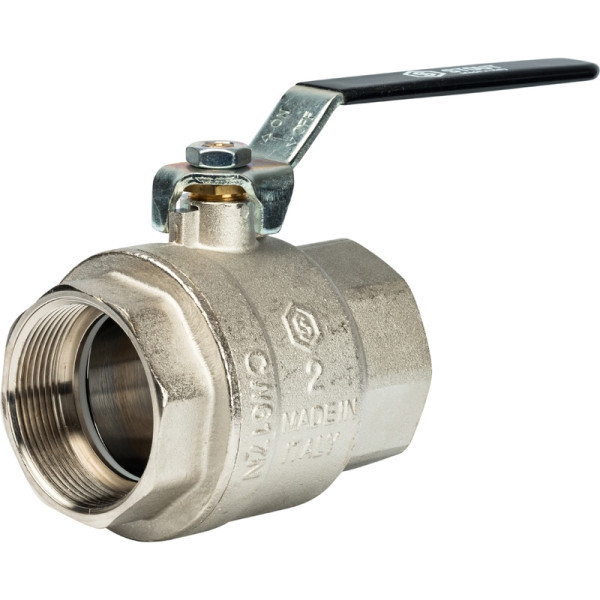 Кран латунный полнопроходной 2" STOUT (резьба внутренняя/внутренняя)