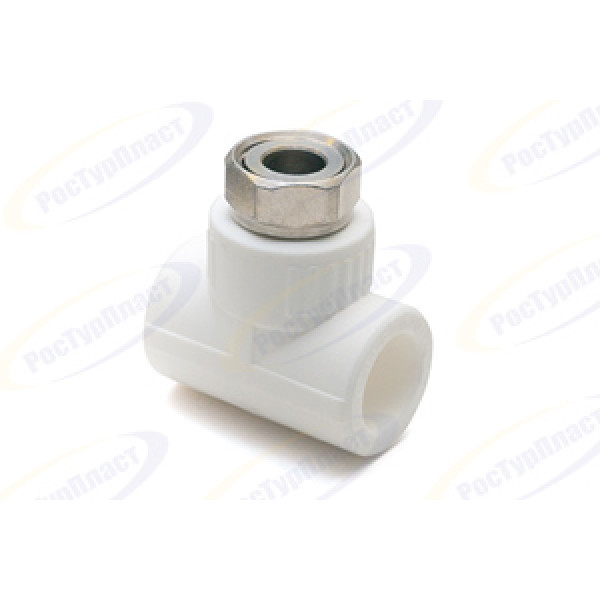 Тройник с гайкой PP-R 25x3/4x25 РосТурПласт