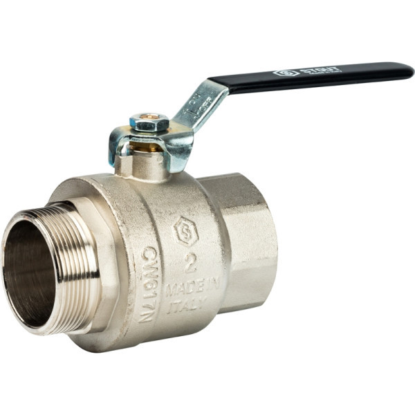 Кран латунный полнопроходной 2" STOUT (резьба внутренняя/наружная)