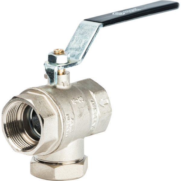 Кран шаровой с фильтром 1 1/4" STOUT ручка рычаг