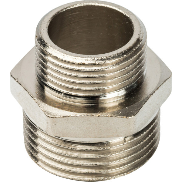 Латунный ниппель 3/4x1 переходной STOUT