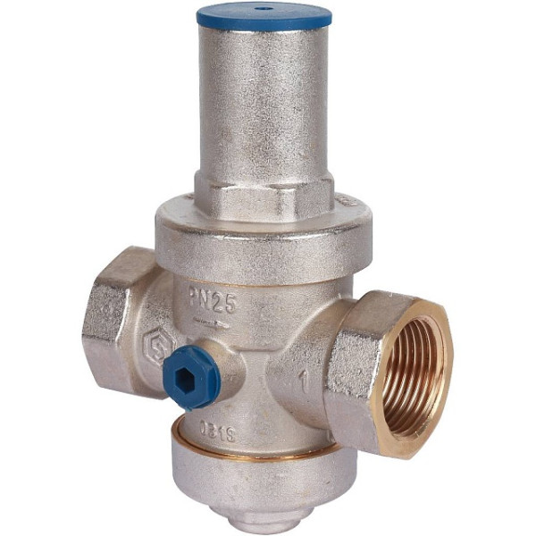 Редуктор давления 1 вн/вн PN25 с выходом под манометр STOUT