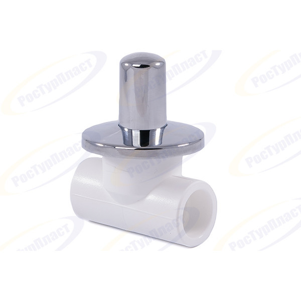 Вентильный кран PP-R 20 хромированный РосТурПласт