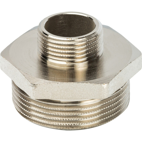 Латунный ниппель 3/4x1 1/2 переходной STOUT