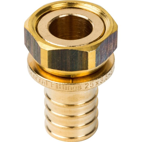 Аксиальная муфта 25x3/4 с гайкой STOUT