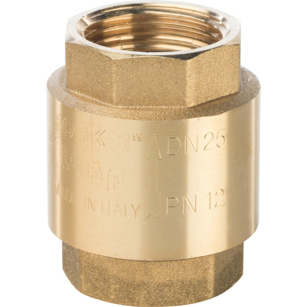 Латунный клапан обратный 1 с пластиковым седлом STOUT