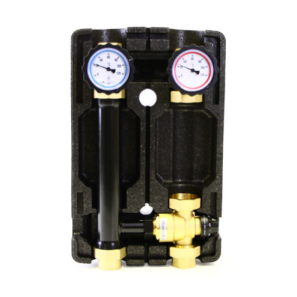 Насосно-смесительная группа Uni-Fitt с термосмесителем без насоса в теплоизоляции