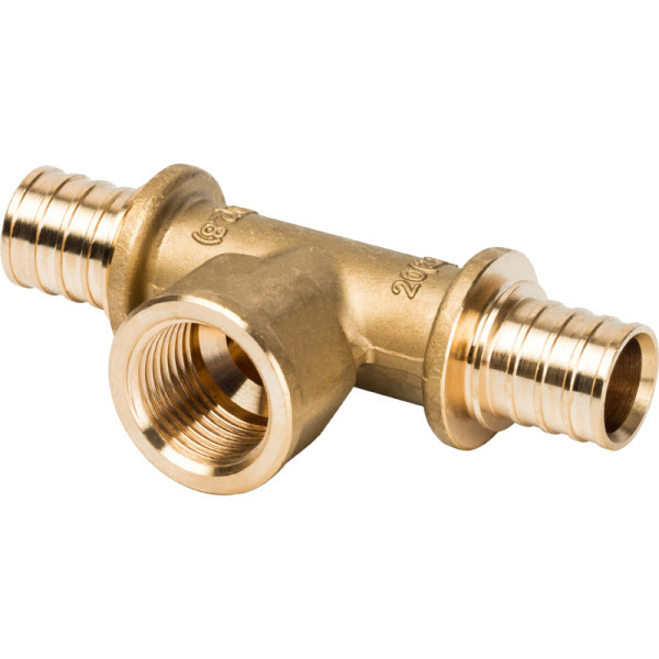 Аксиальный тройник 20x1/2x20 с внутренней резьбой STOUT