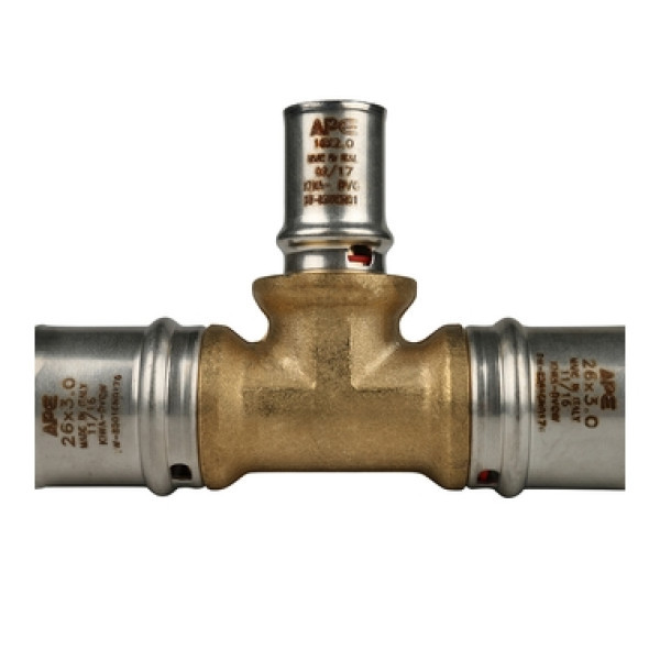 Пресс тройник 26x16x26 переходной ApE