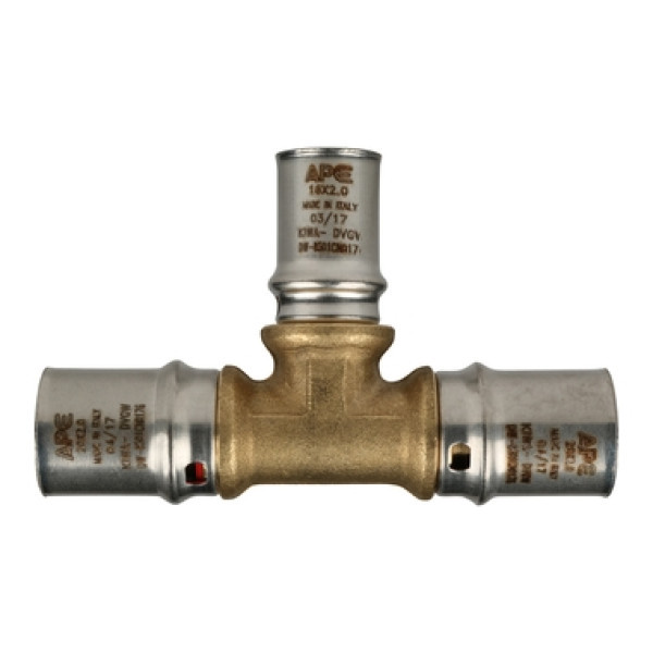 Пресс тройник 20x16x20 переходной ApE