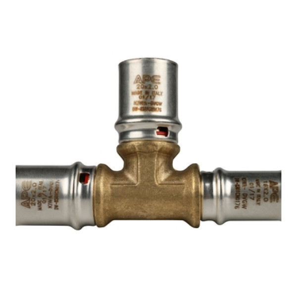 Пресс тройник 20x20x16 переходной ApE