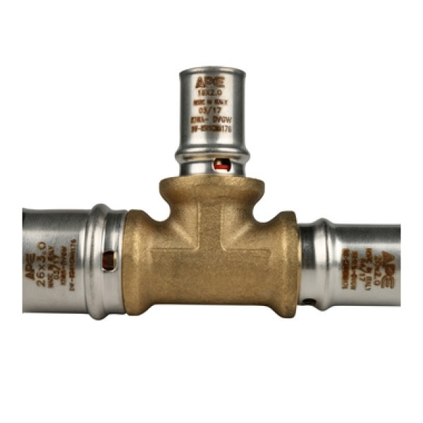 Пресс тройник 26x16x20 переходной ApE