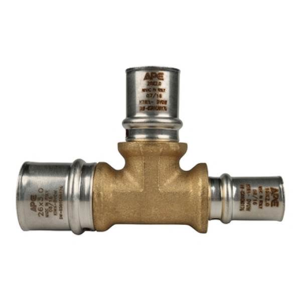 Пресс тройник 26x20x16 переходной ApE