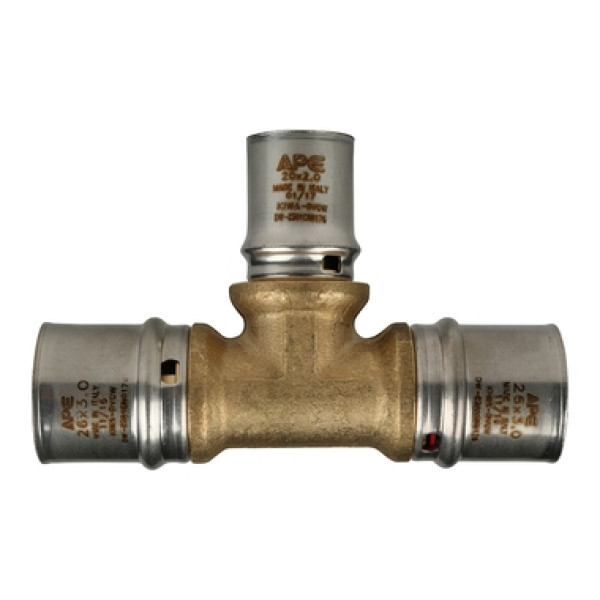 Пресс тройник 26x20x26 переходной ApE