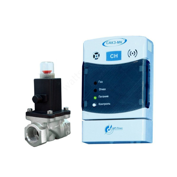 Сигнализатор загазованности САКЗ МК-1-1А Дн 25 НД бытовая (СН), клапан КЗЭУГ-А