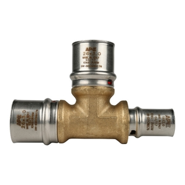 Пресс тройник 26x26x16 переходной ApE