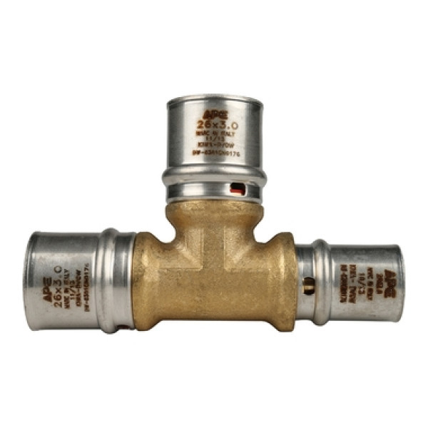 Пресс тройник 26x26x20 переходной ApE