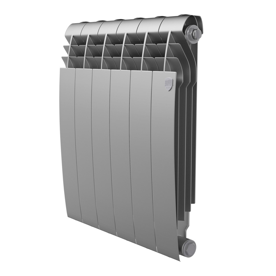 Радиатор Royal Thermo BILINER 500 Silver Satin 6 секций Радиатор Royal Thermo BILINER 500 Silver Satin 6 секций