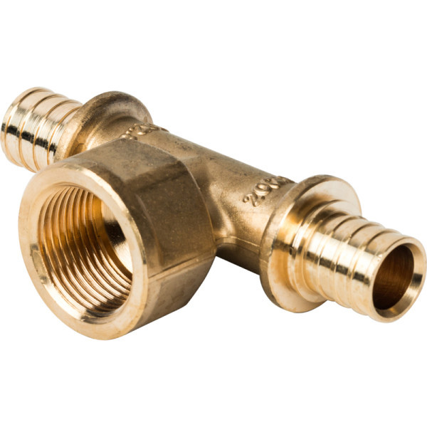 Аксиальный тройник 20x3/4x20 с внутренней резьбой STOUT