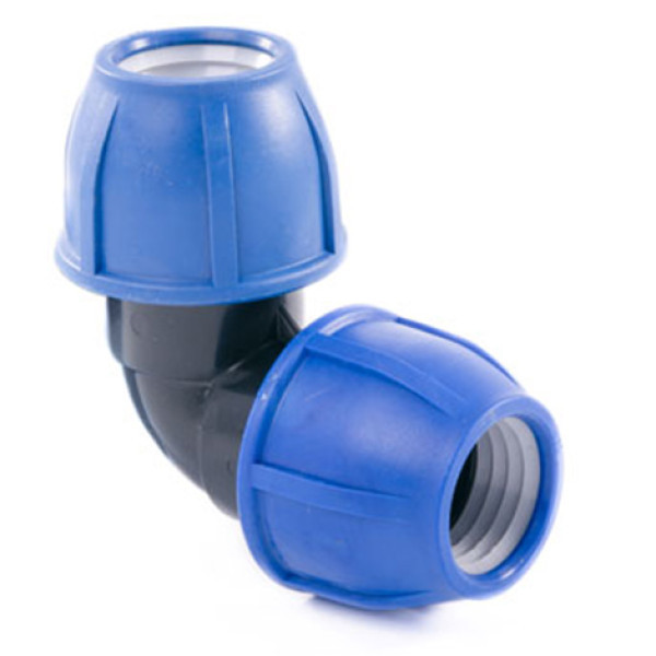 Отвод компрессионный 32 для ПНД труб РосТурПласт