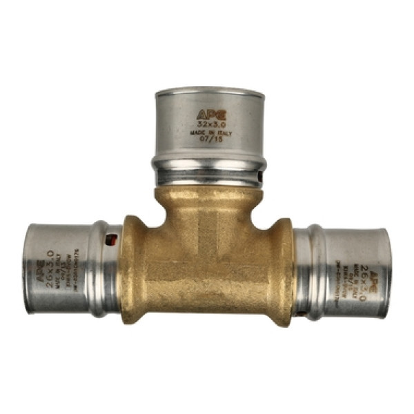 Пресс тройник 26x32x26 переходной ApE