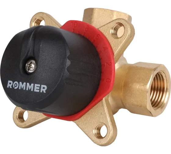 Трехходовой смесительный клапан 1 KVs 10 ROMMER