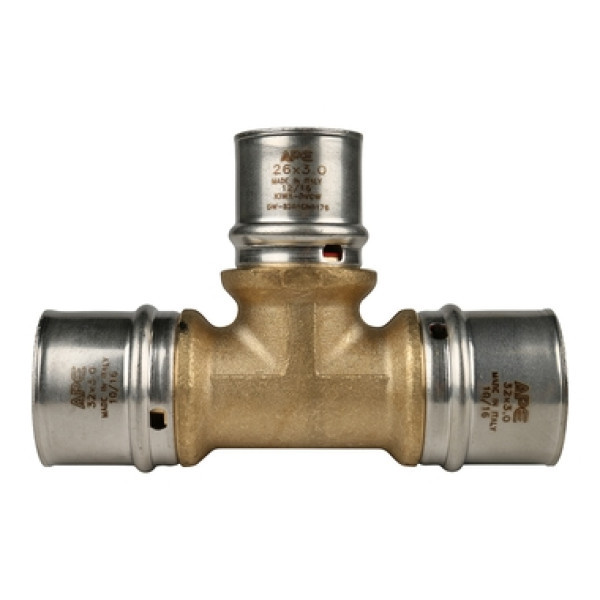 Пресс тройник 32x26x32 переходной ApE