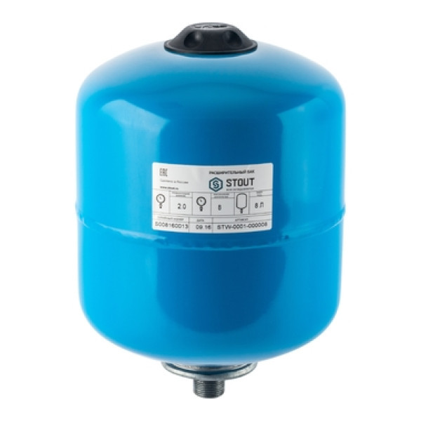 Гидроаккумулятор 8 литров вертикальный STOUT