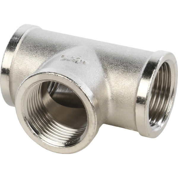 Латунный тройник 3/4 с внутренней резьбой STOUT