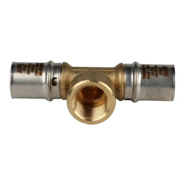 Пресс тройник 20x1/2x20 с внутренней резьбой ApE