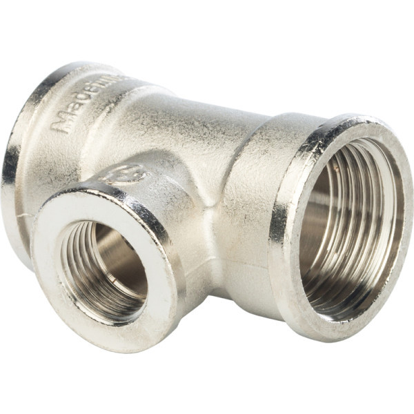 Латунный тройник переходной 1x1/2x1 с внутренней резьбой STOUT