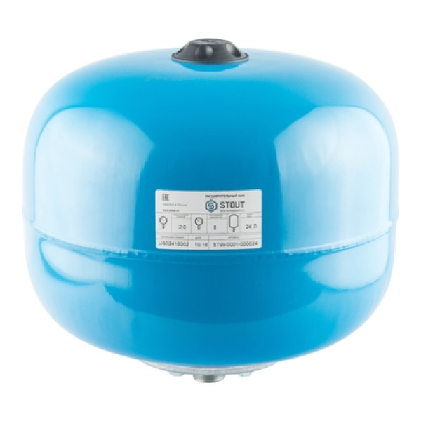 Гидроаккумулятор 24 литров вертикальный STOUT