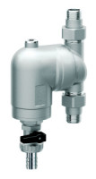 Фильтр с поворотным соединением, 1/2", НР-НР, 100 мкм, под манометр, Tmax: 95 °С, 25 бар FAR