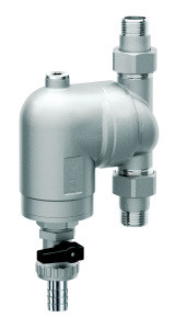 Фильтр с поворотным соединением, 1/2", НР-НР, 100 мкм, под манометр, Tmax: 95 °С, 25 бар FAR