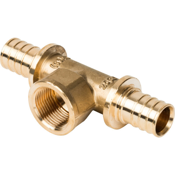 Аксиальный тройник 25x3/4x25 с внутренней резьбой STOUT