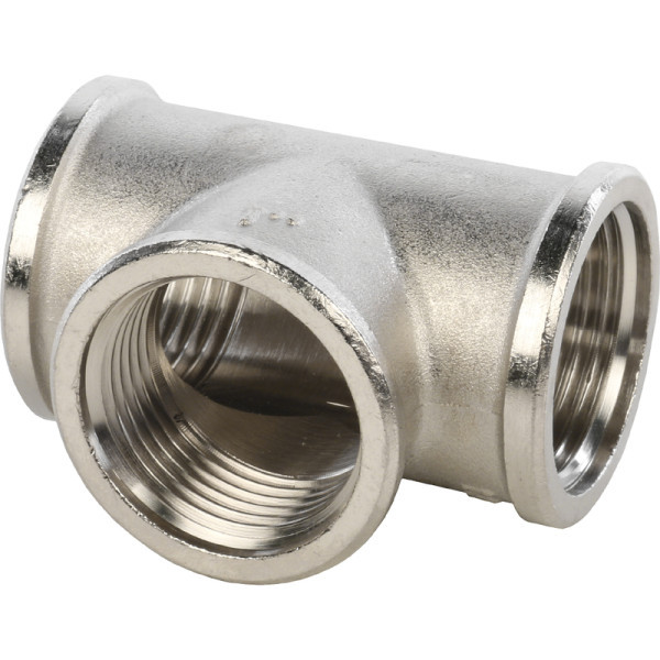 Латунный тройник 1 с внутренней резьбой STOUT