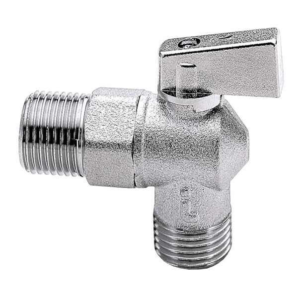 Кран латунный для стиральных машин 1/2"x1/2" угловой ITAP