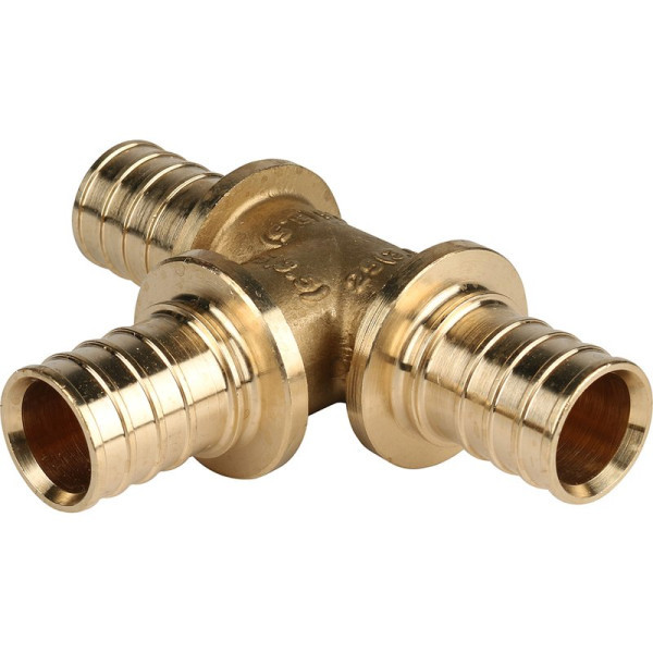 Аксиальный тройник 25x25x25 равнопроходной STOUT