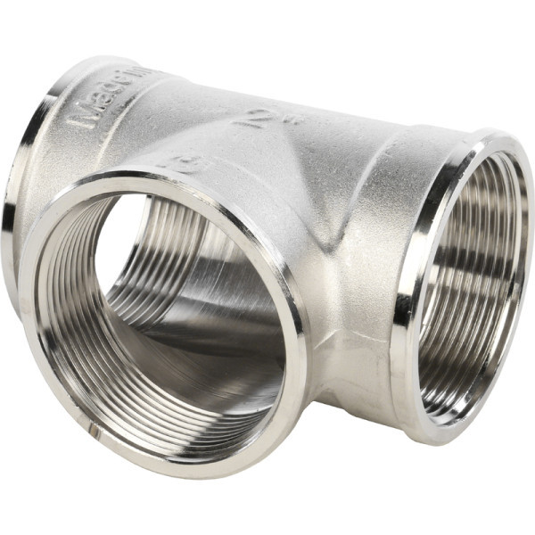 Латунный тройник 2 с внутренней резьбой STOUT