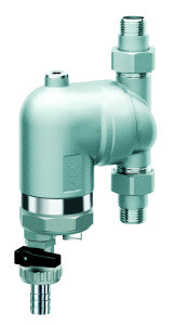 Фильтр с поворотным соединением, 1/2", НР-НР, 100 мкм, с магнитной вставкой, под манометр, Tmax: 95 °С, 25 бар FAR