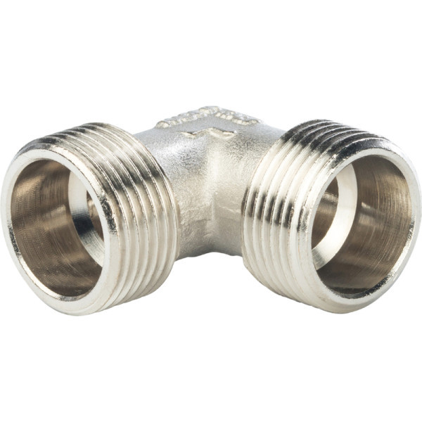 Латунный уголок 3/4 с наружной резьбой STOUT