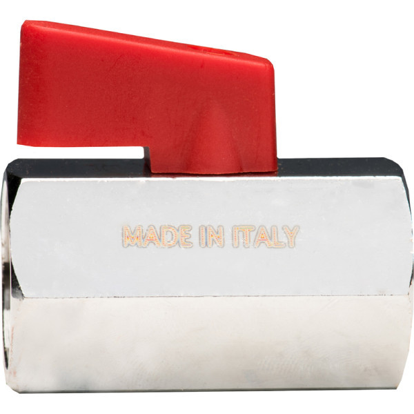 Кран шаровой латунный мини 3/4" STOUT (резьба внутренняя/внутренняя)