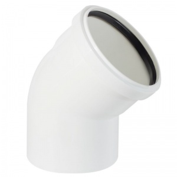 Отвод канализационный 110/30° Ростурпласт белый