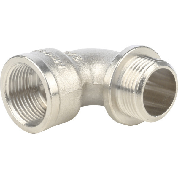 Латунный уголок 3/4 с упором с внутренней наружной резьбой STOUT