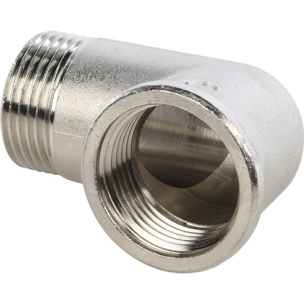 Латунный уголок 1 с внутренней наружной резьбой STOUT