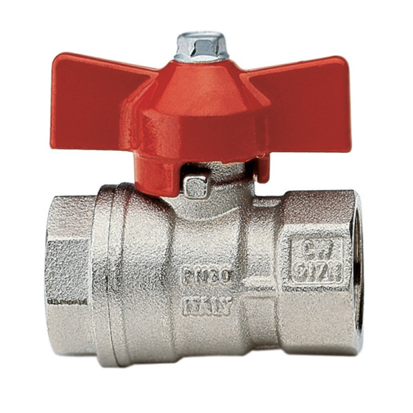 Кран латунный стандартнопроходной 3/4" ITAP (резьба внутренняя/внутренняя) ручка бабочка