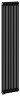 Стальной трубчатый радиатор RIFAR TUBOG 2180 10 секций нижнее подключение DV1 черный матовый Антрацит (AN)