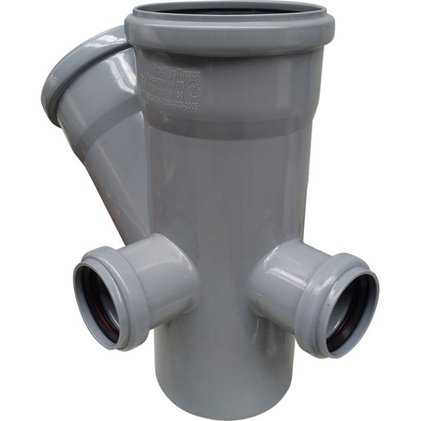 Крестовина двухплоскостная 110x110/45°x50x50 (правый+тыл) РосТурПласт