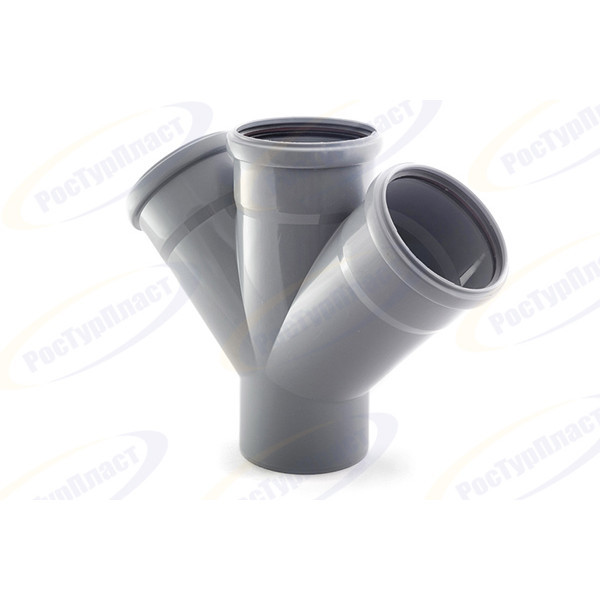 Крестовина 110x110x110/45° одноплоскостная РосТурПласт